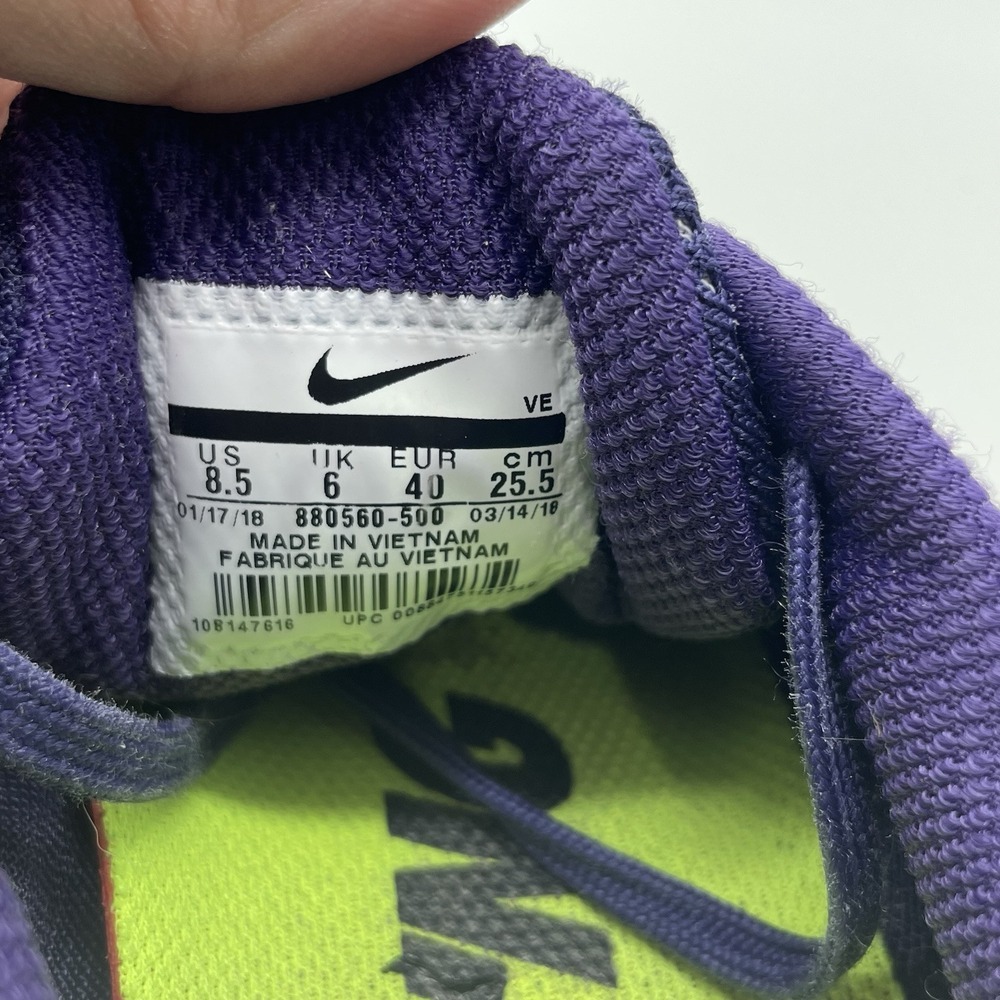 Nike Women Air Zoom Pegasus 34 880560-500 Purple Running Shoes Sneakers Size 8.5 - Picture 10 of 11